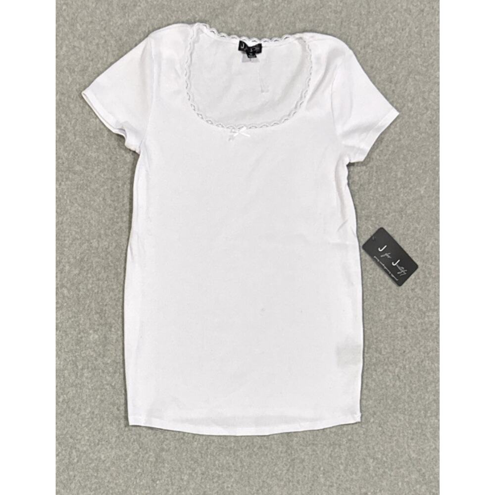 J For Justice Maternity T-Shirt White Size Medium